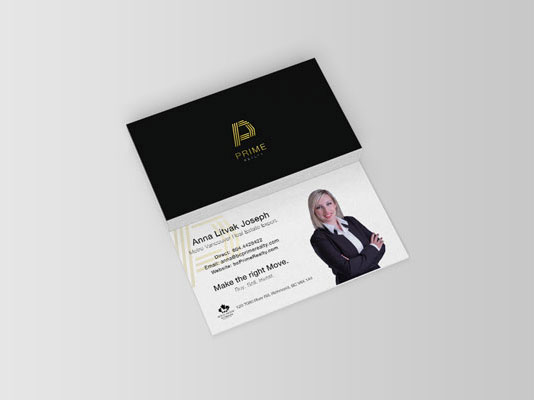 Real Estate luxury women business card
