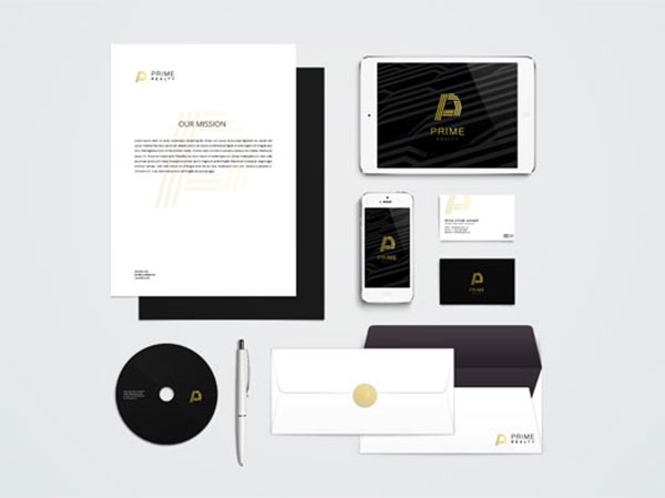 Modern and Luxury Real Estate Branding- Stationary